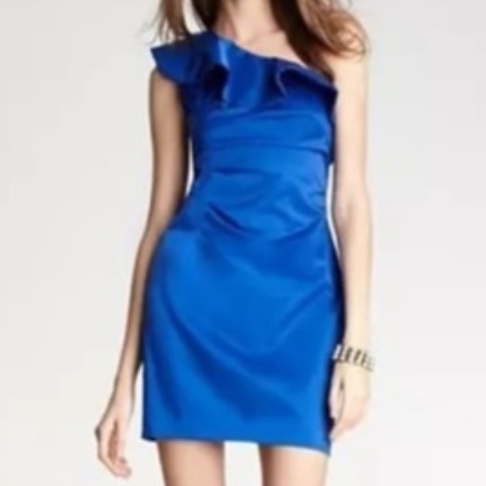 LAUNDRY BY SHELLI SEGAL One-Shoulder Dress
